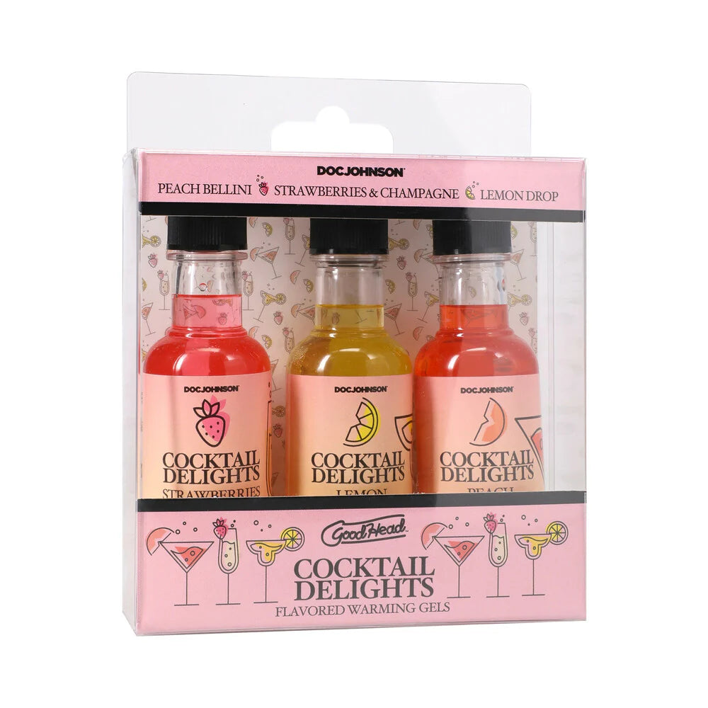 GoodHead Cocktail Delights- Flavored Warming Gels 3-Pack