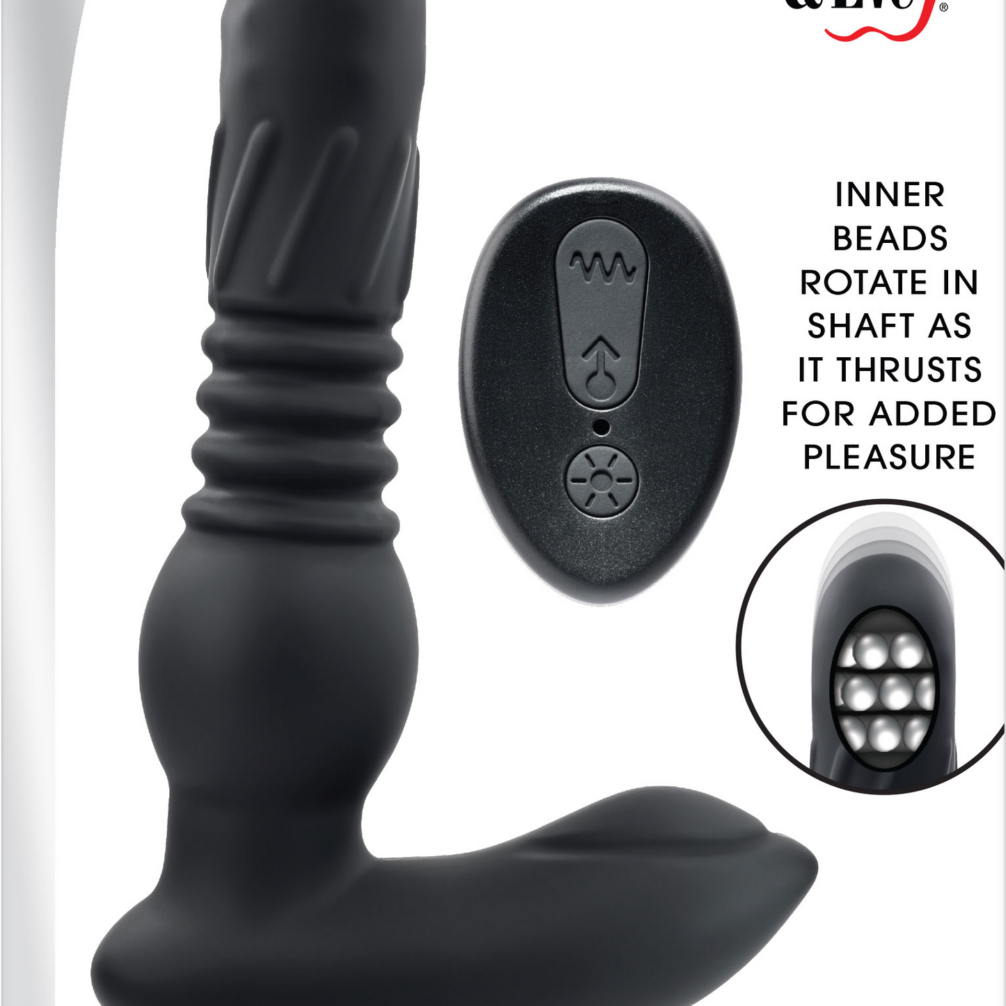 Adam's Warming and Rotating Prostate Thruster with Remote Control