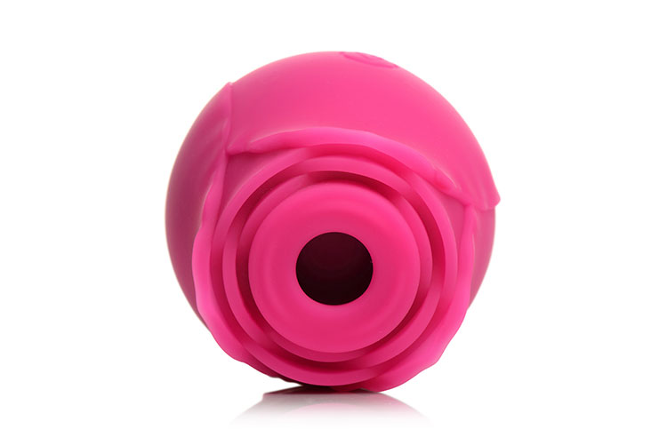 Curve Toys Gossip Cum Into Bloom Rechargeable Silicone Clitoral Stimulator Rose Crush Magenta