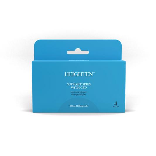 Doc Johnson Heighten Suppositories with CBD 400mg (100mg/ea) 4 pcs