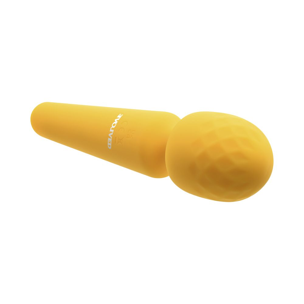Evolved Sunshine Rechargeable Silicone Wand Vibrator Yellow