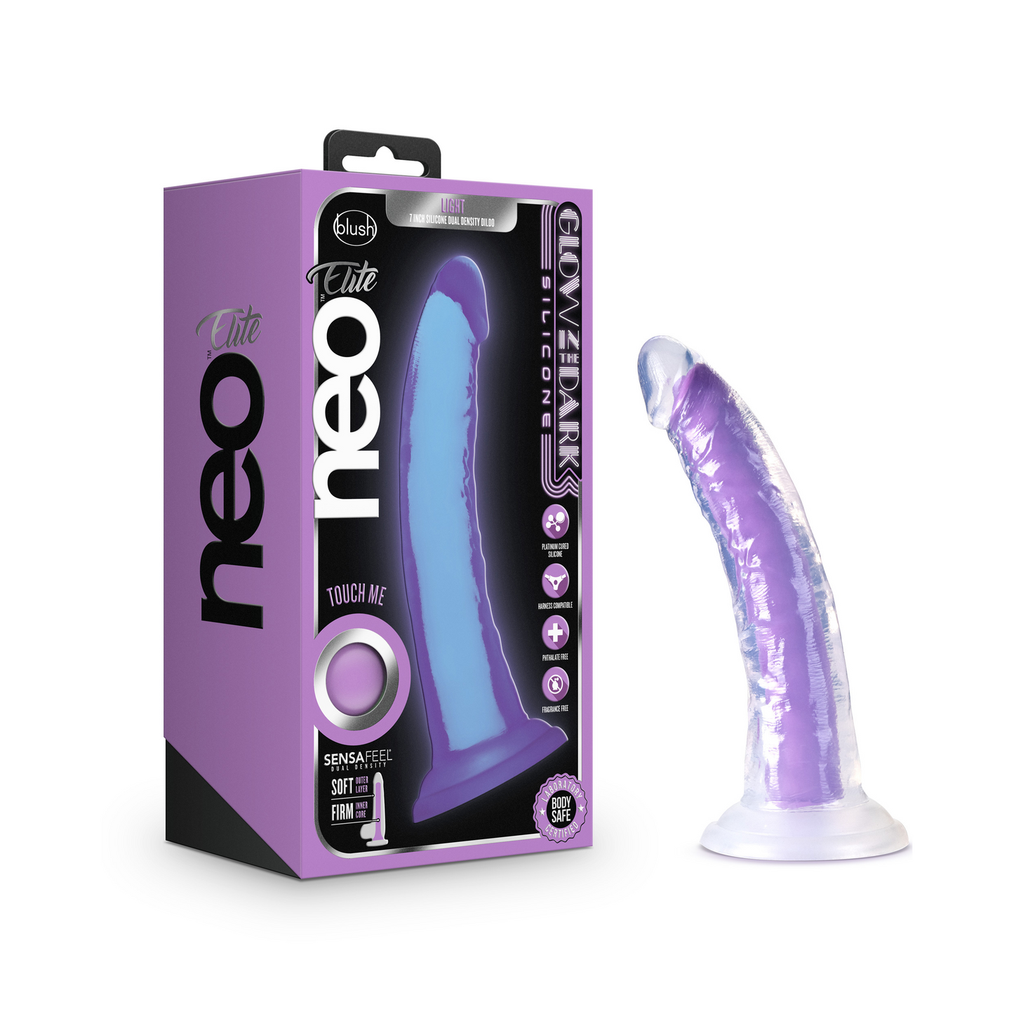 Glow in the Dark -7 inches- Neon Purple