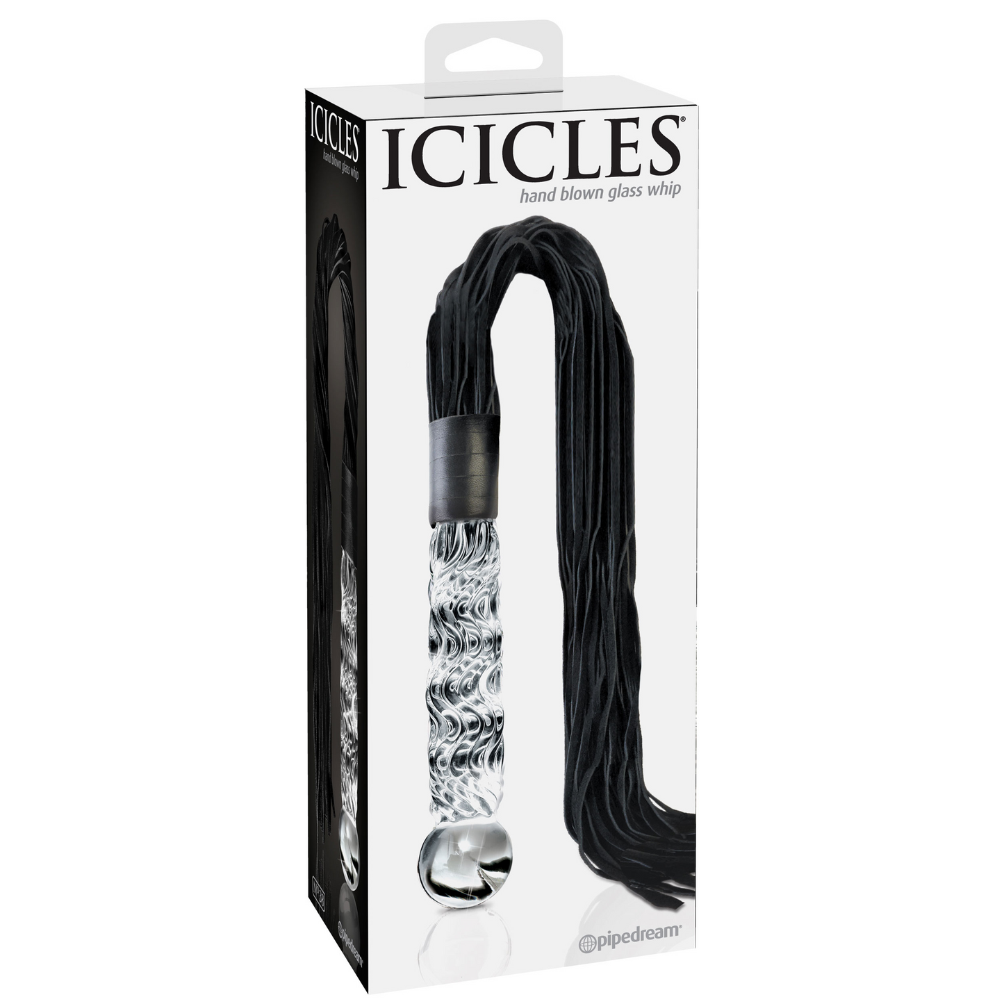 Icicles No. 38 - Clear Glass / Black