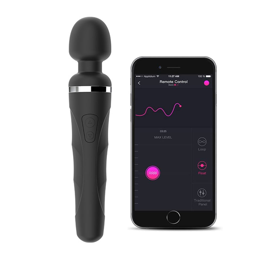 Lovense Domi 2 Bluetooth Programmable Wand Vibrator Peachy and Banana Lovense Domi 2 Bluetooth Programmable Wand Vibrator Peachy and Banana