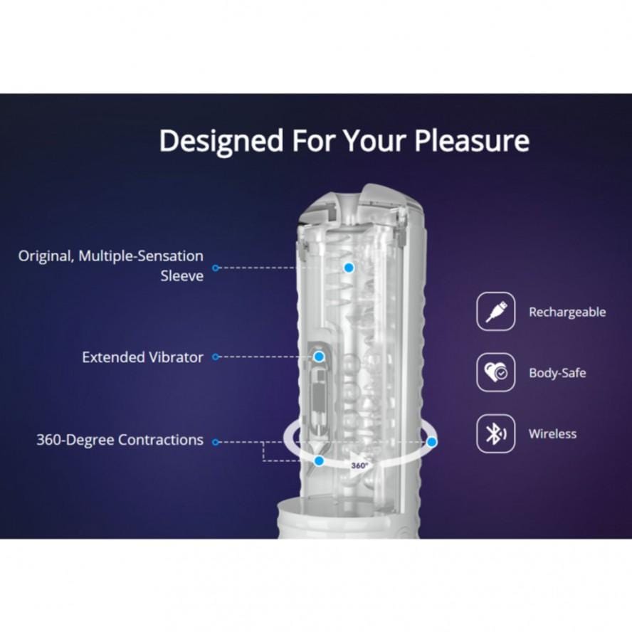 Lovense Max 2 Bluetooth App-Controlled Vibrating and Suction Masturbator (Neutral Sleeve)