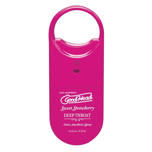 Numbing spray for Throat while giving Oral Sex-Good Head to Go - Deep Throat Spray - Sweet Strawberry