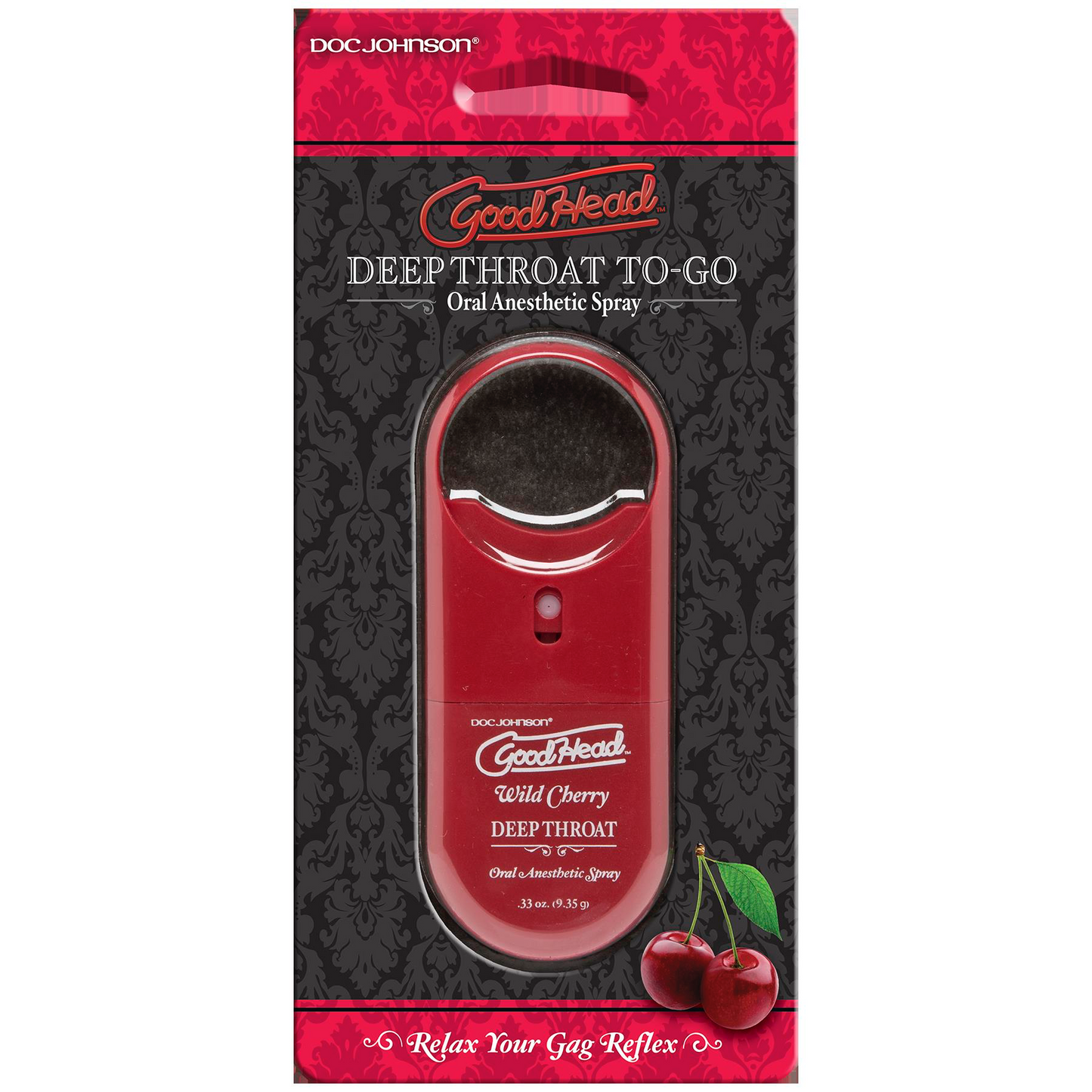 Numbing spray for Throat while giving Oral Sex-Goodhead to Go - Deep Throat Spray - Wild Cherry