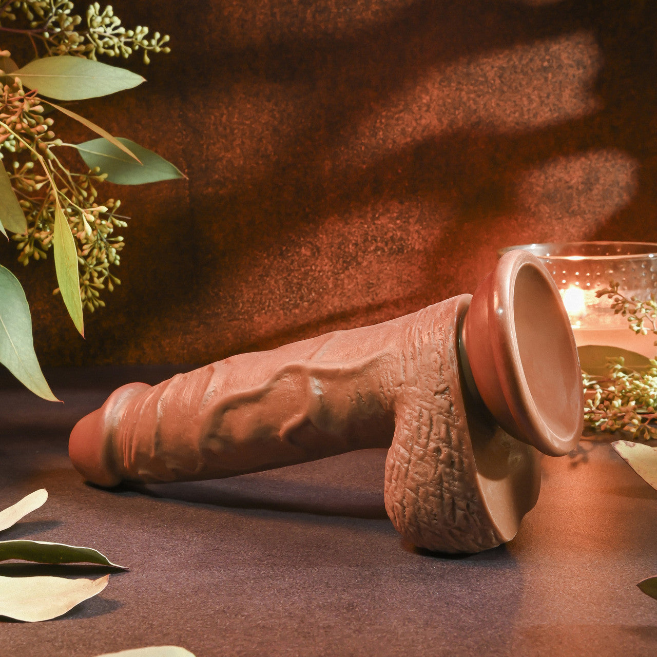 Realistic Dildo - 8 Inches - Dark