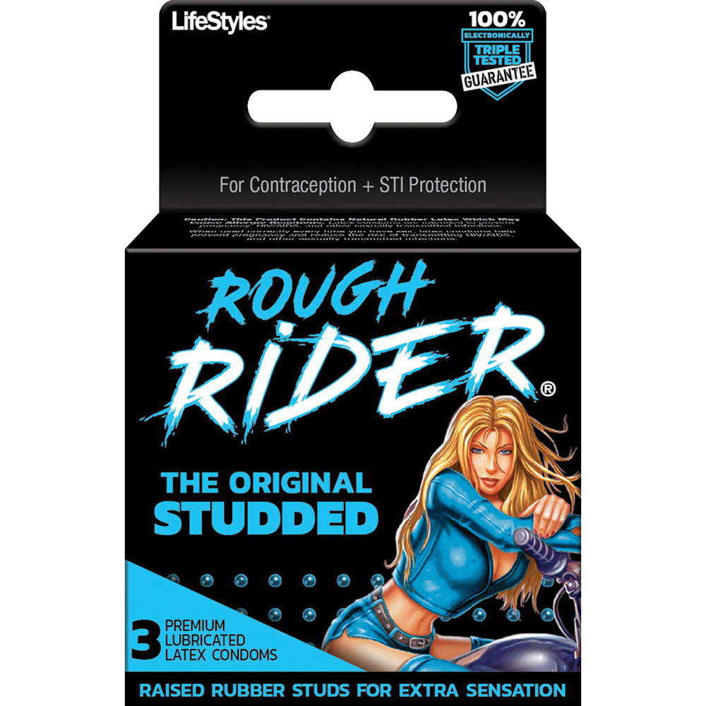 Rough Rider - Original Studded - 3 Pack Peachy and Banana Rough Rider - Original Studded - 3 Pack Peachy and Banana