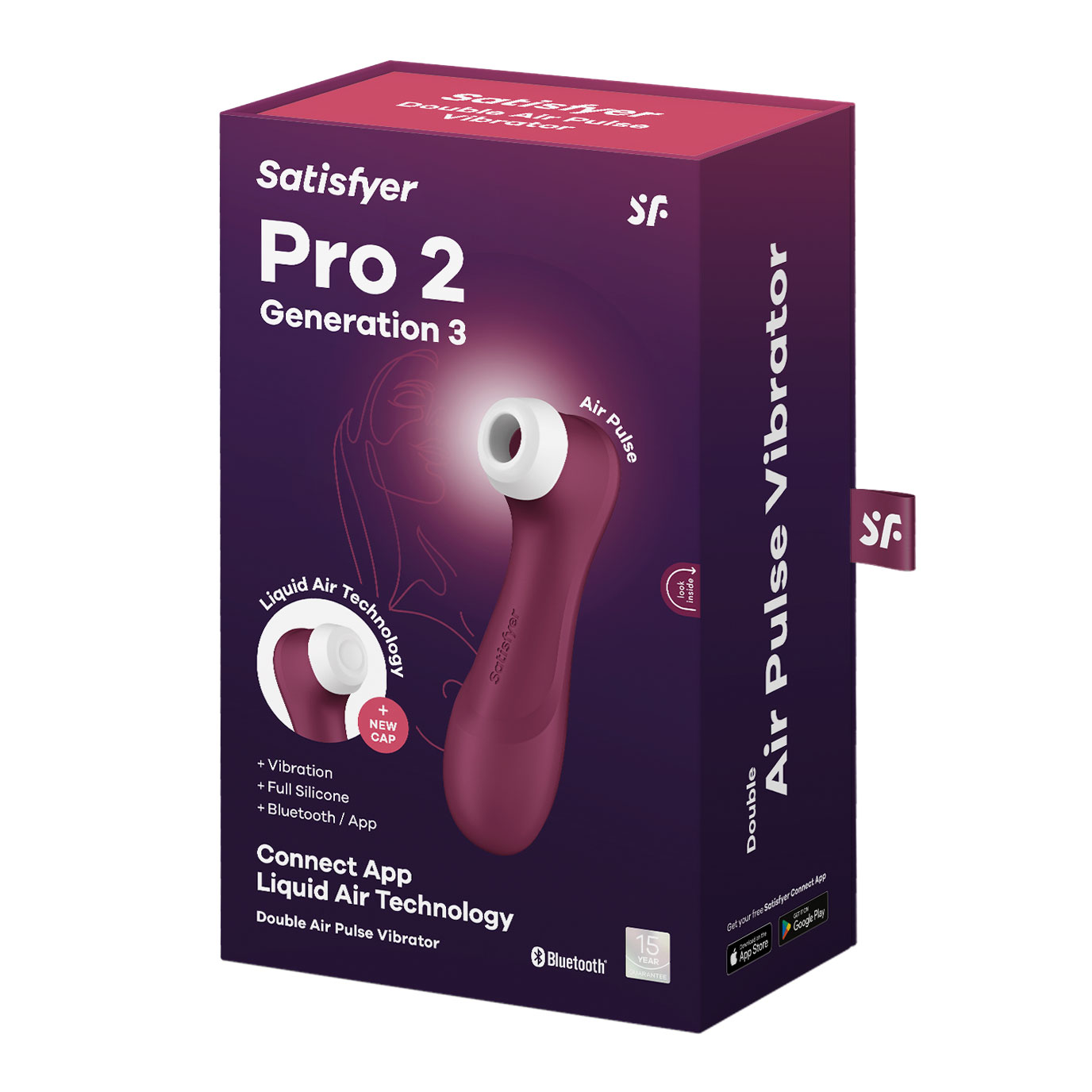 Satisfyer Pro 2 Generation 3 W/ App Wine Red (NET)