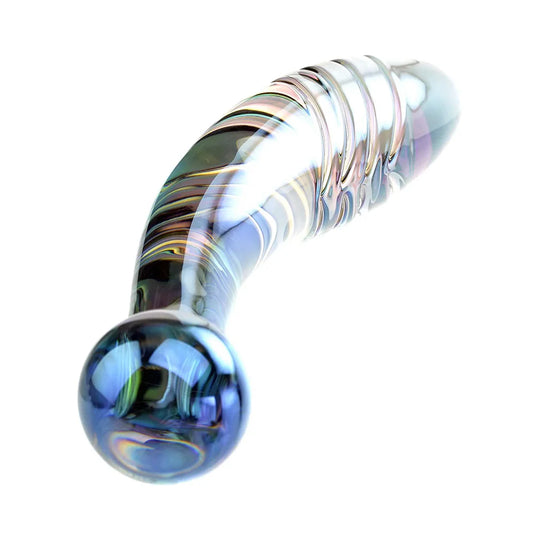 Adam & Eve Glass Fairy Wand — Iridescent Dual-Ended Glass Dildo