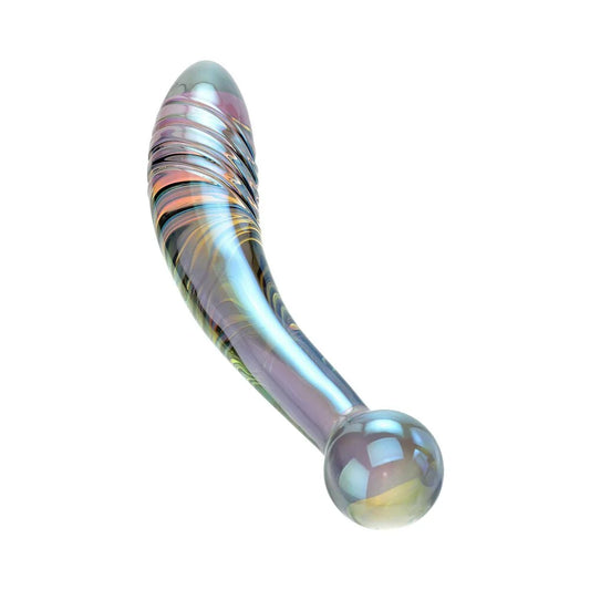 Adam & Eve Glass Fairy Wand — Iridescent Dual-Ended Glass Dildo
