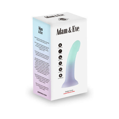 Adam & Eve Ombre Curve Liquid Silicone Dildo