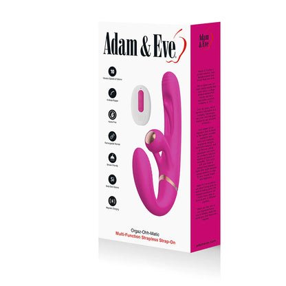 Adam & Eve Orgaz-Ohh-Matic - Strapless Strap-On Double-Ended Vibrator