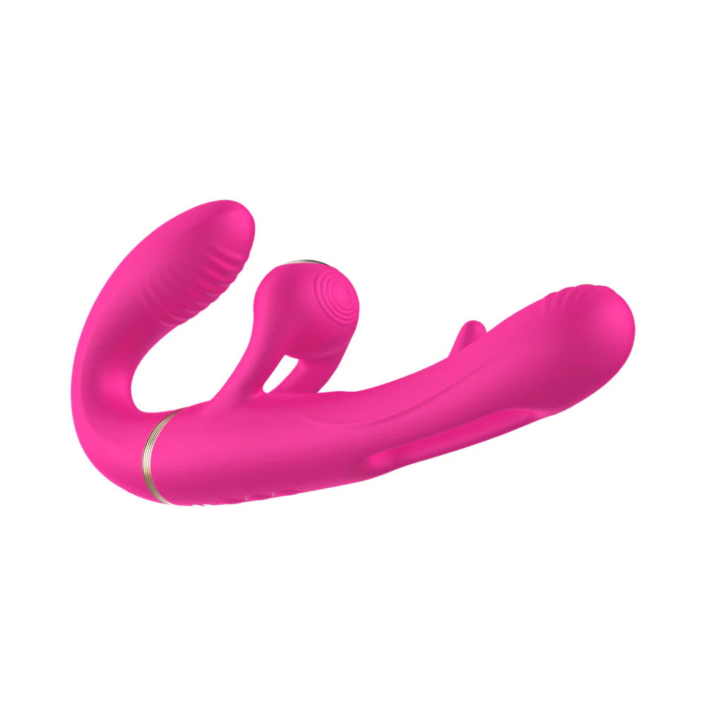 Adam & Eve Orgaz-Ohh-Matic - Strapless Strap-On Double-Ended Vibrator