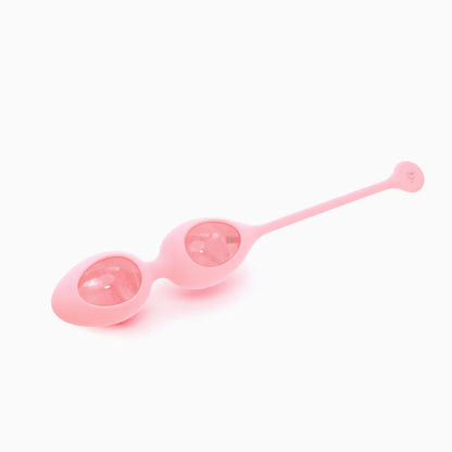Biird Yonii Rose Quartz Yoni Eggs Set — 2-Piece Pelvic Floor Trainer