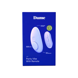 Dame Lay Hands-Free Panty Vibrator with Remote Control