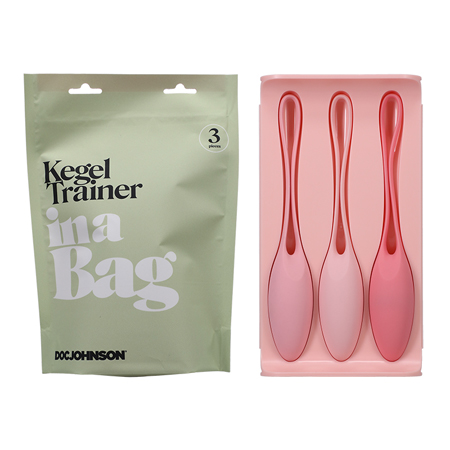 Doc Johnson Kegel Trainer Set - 3 Piece Silicone Pink