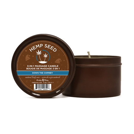 Earthly Body Hemp Seed Candle Down The Chimney 6 oz