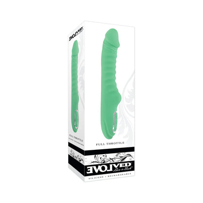 Evolved Full Throttle Rechargeable Warming Vibrator — Mint Green