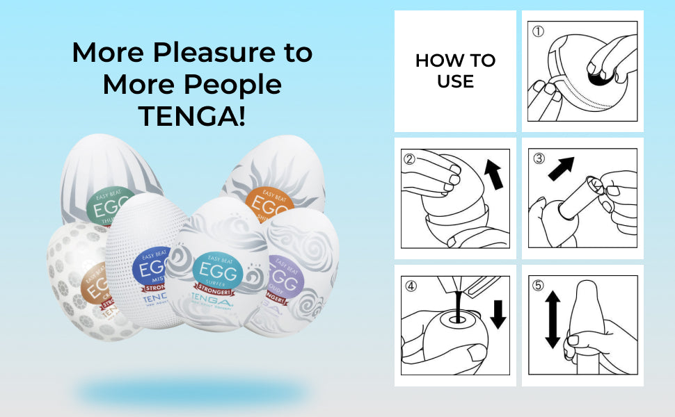 Famous Tenga Eggs | 6 Pack Disposable Male Masturbators