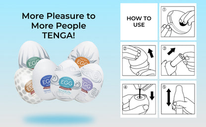 Famous Tenga Eggs | 6 Pack Disposable Male Masturbators