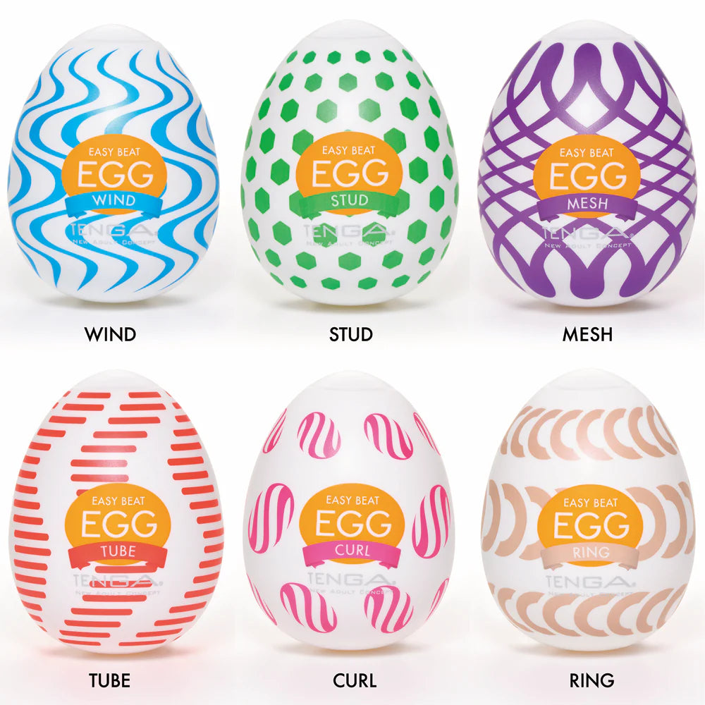 Famous Tenga Eggs | 6 Pack Disposable Male Masturbators