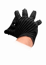 Fist It Silicone Masturbation Glove Black