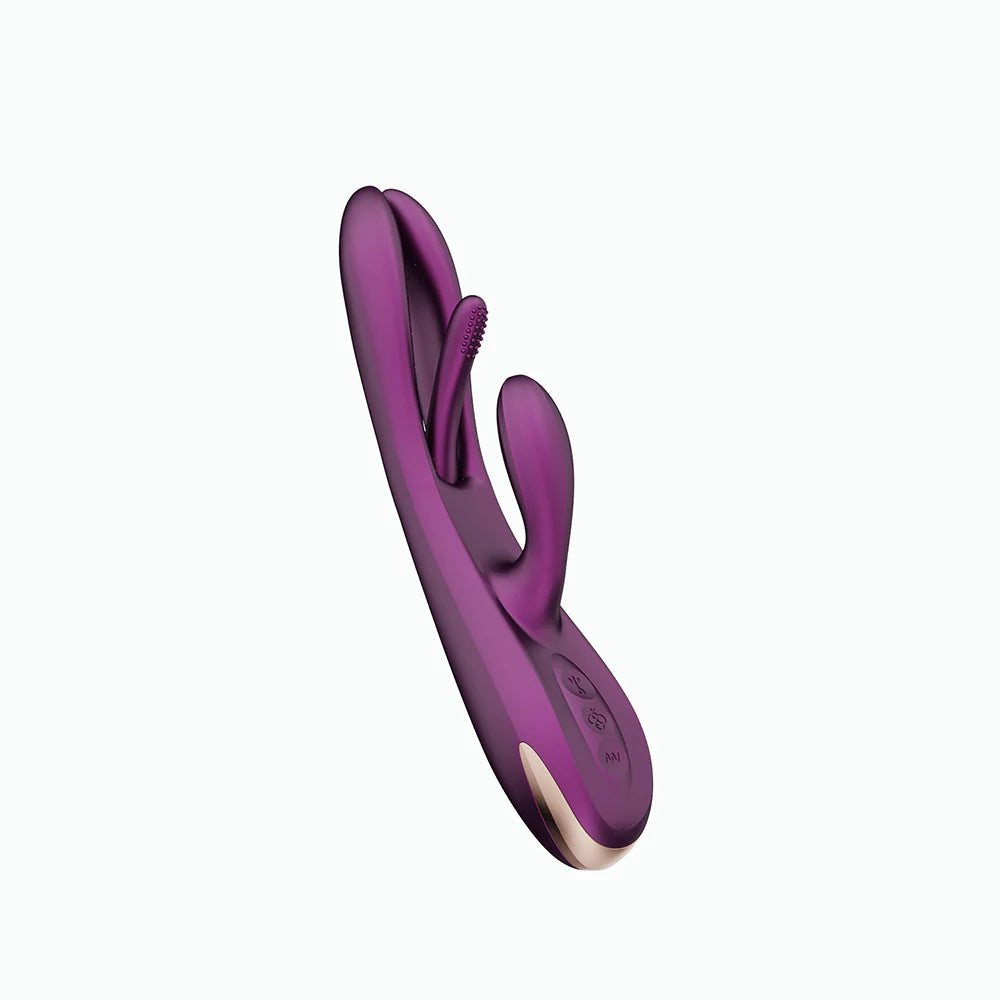 Honey Play Box Terri App-Controlled Kinky Finger Tapping Rabbit Vibrator-Purple
