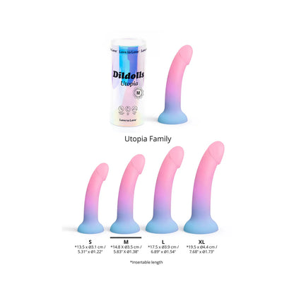 Love to Love Dildolls Utopia Dildo – Silicone Suction Cup Strap-On Compatible