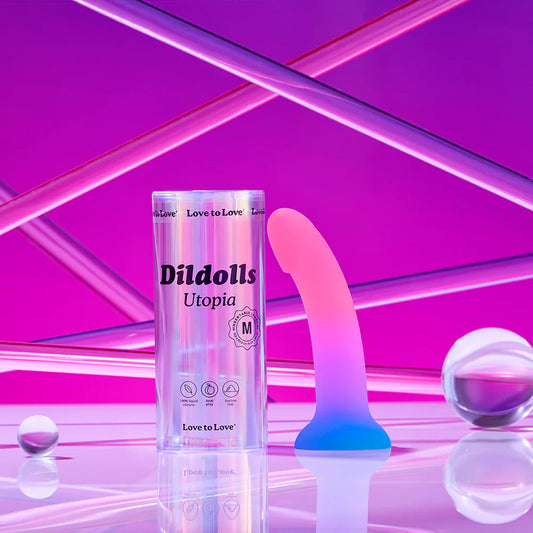 Love to Love Dildolls Utopia Dildo – Silicone Suction Cup Strap-On Compatible