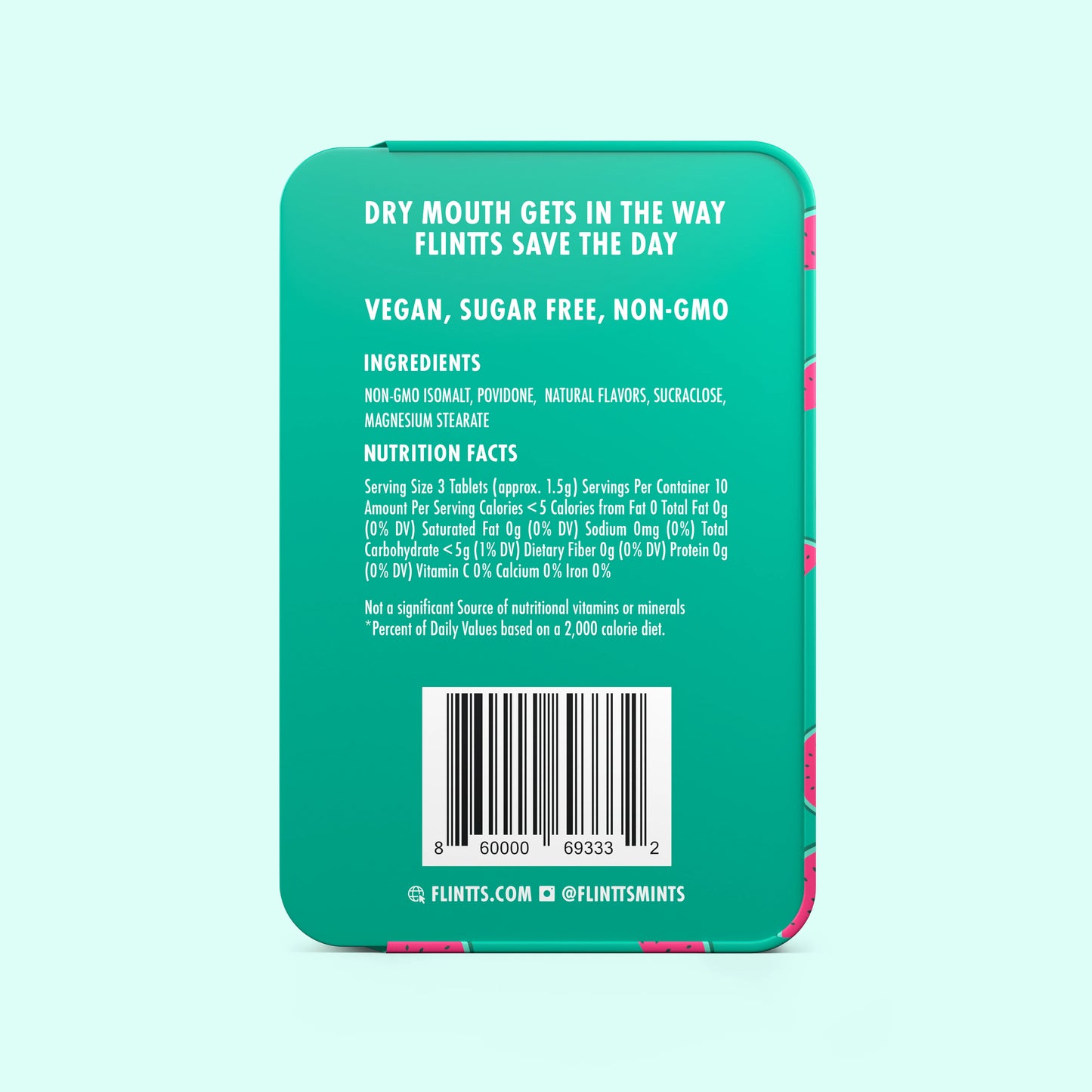 Mouth Watering Mints for Oral Play & Kissing- Flintts Mints Cool Watermelon -