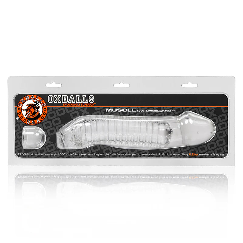 Muscle Smooth Cocksheath Atomic Jock - Clear