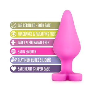 Naughty Candy Hearts Silicone Anal Plug – Beginner Butt Plug by Blush