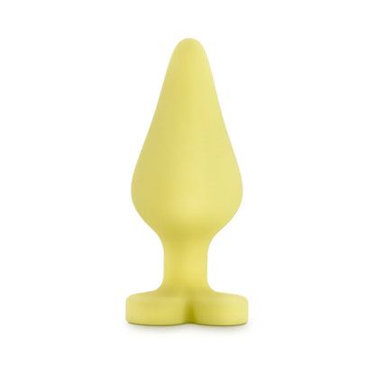 Naughty Candy Hearts Silicone Anal Plug – 'Spank Me' Yellow by Blush