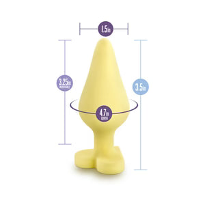 Naughty Candy Hearts Silicone Anal Plug – 'Spank Me' Yellow by Blush