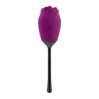 Playboy Petal Rechargeable Silicone Tongue Flicking Vibrator Wild Aster