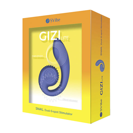 SVibe Gizi Lite G-Spot Vibrator - Dual Motor Clitoral Stimulator Waterproof-Juicy Blueberry
