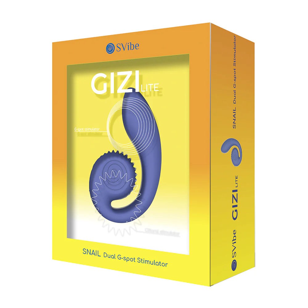 SVibe Gizi Lite G-Spot Vibrator - Dual Motor Clitoral Stimulator Waterproof-Juicy Blueberry