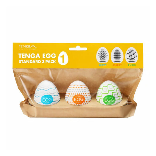 Tenga Egg Standard 3-Pack – Disposable Male Masturbator