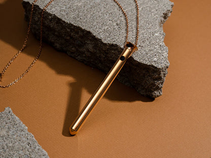 Vesper 2 Vibrator Necklace - 24kt Gold Plated