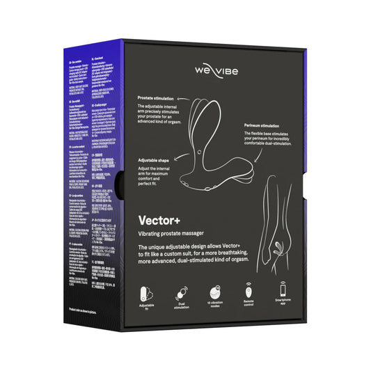 We-Vibe Vector+ Adjustable Prostate Massager – Dual Motor App-Controlled