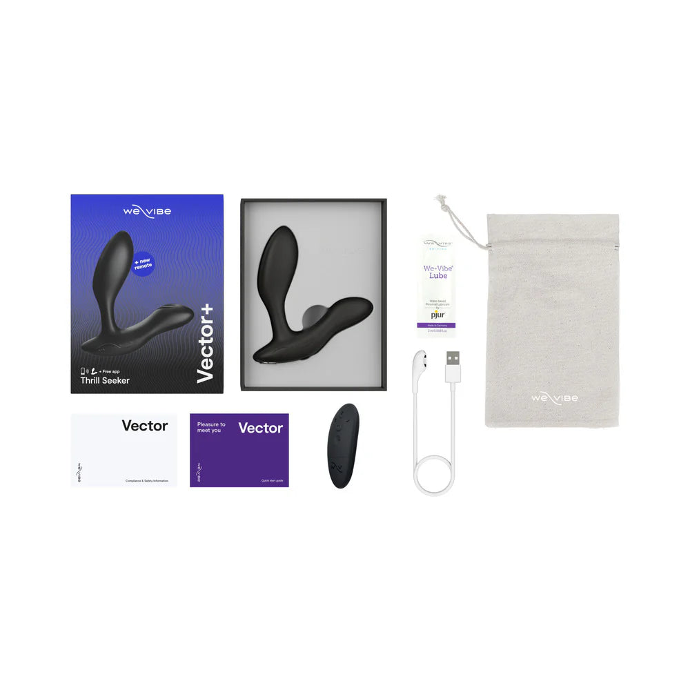 We-Vibe Vector+ Adjustable Prostate Massager – Dual Motor App-Controlled