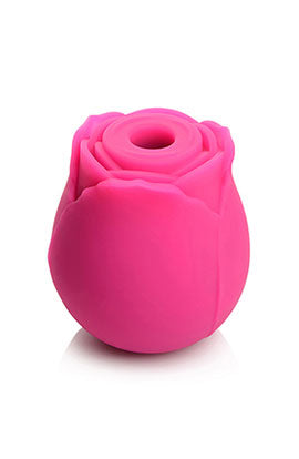 Curve Toys Gossip Cum Into Bloom Rechargeable Silicone Clitoral Stimulator Rose Crush Magenta