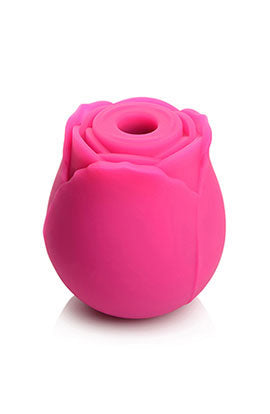 Curve Toys Gossip Cum Into Bloom Rechargeable Silicone Clitoral Stimulator Rose Crush Magenta