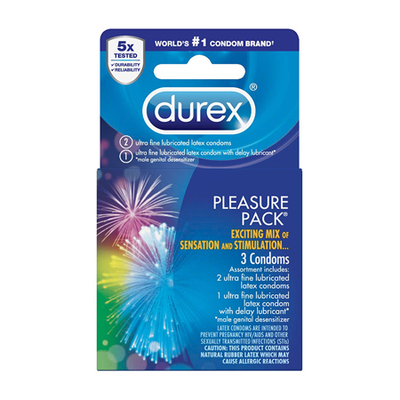 Durex Pleasure Pack (3 Pack) Durex Pleasure Pack