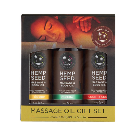 Hemp Massage Oil Gift Set