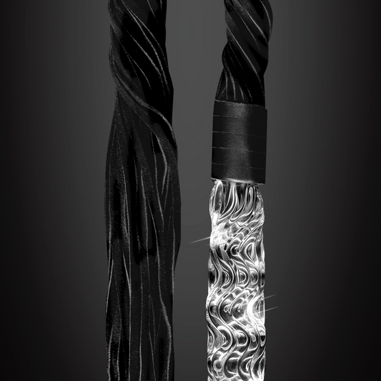 Icicles No. 38 - Clear Glass / Black