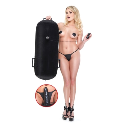 Inflatable Luv Log | Sex position pillow with a vibrating dildo