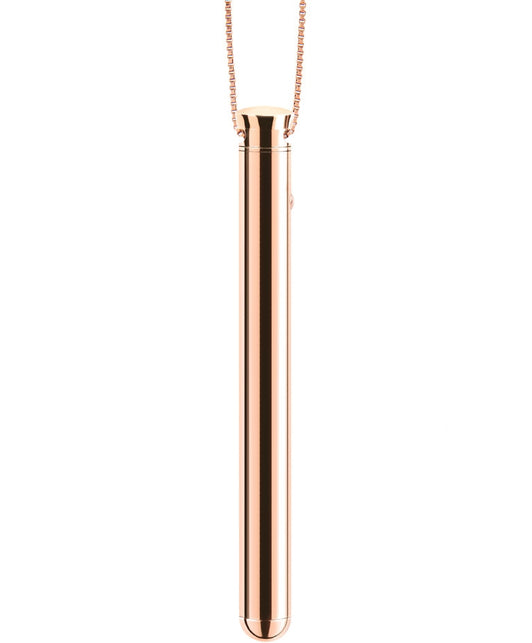 Le Wand Necklace Vibe Discreet Jewelry Vibrator Rose Gold